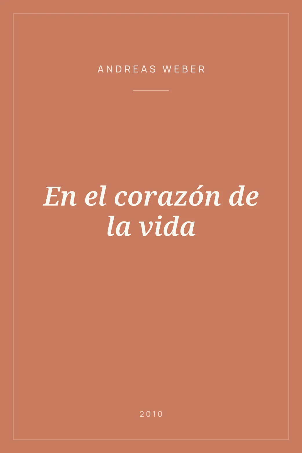 Portada de En el corazón de la vida
