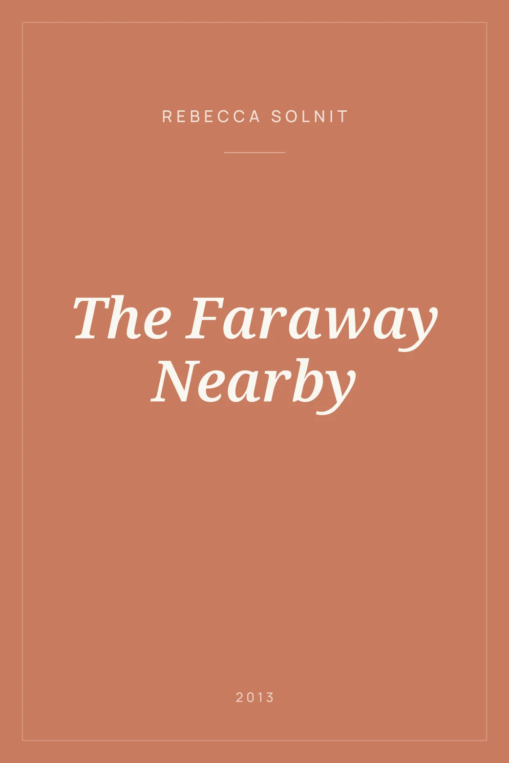 Portada de The Faraway Nearby