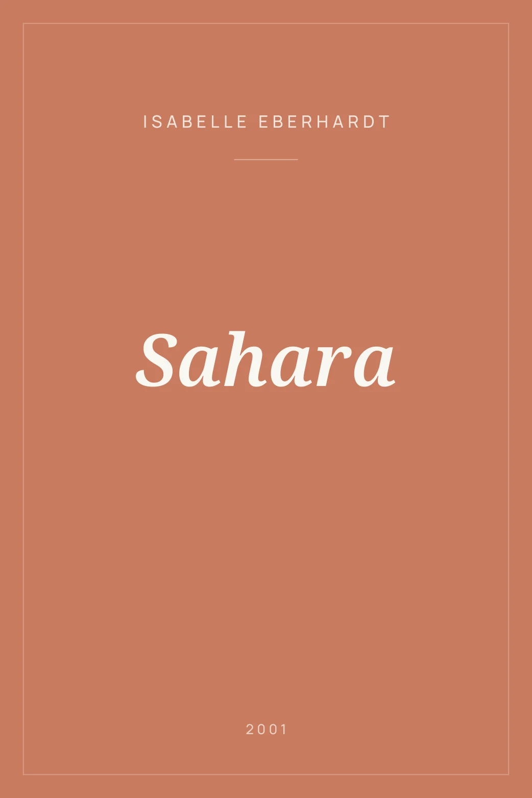Portada de Sahara