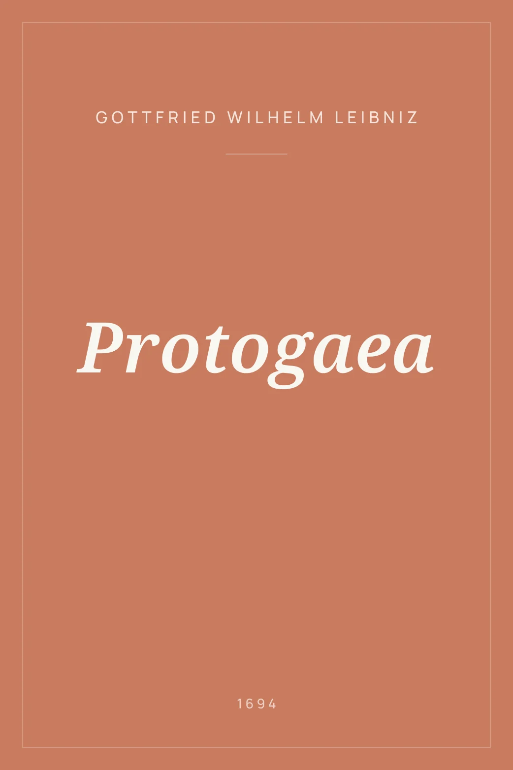 Portada de Protogaea
