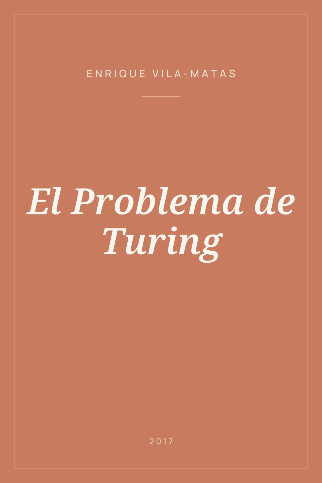 Portada de El Problema de Turing