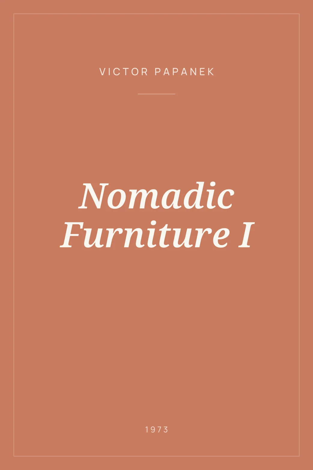 Portada de Nomadic Furniture I