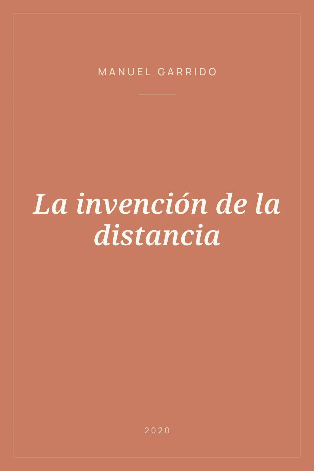 Portada de La invención de la distancia