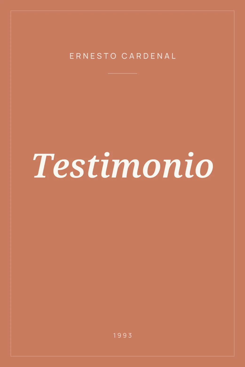 Portada de Testimonio