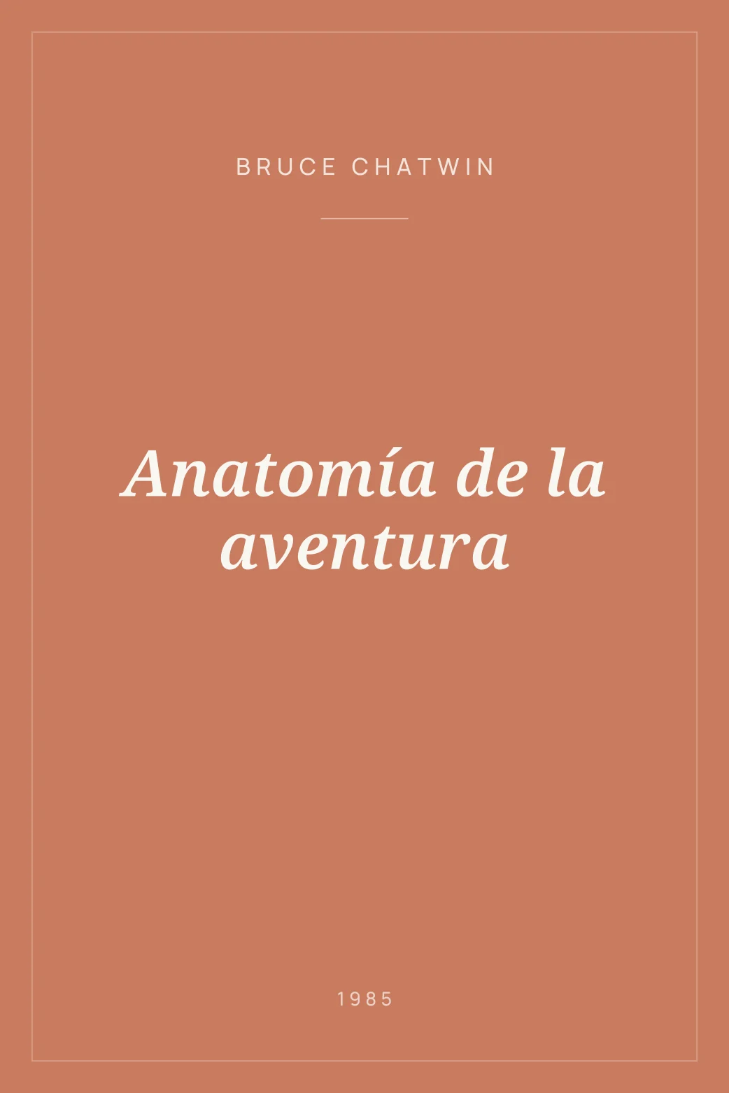Portada de Anatomía de la aventura