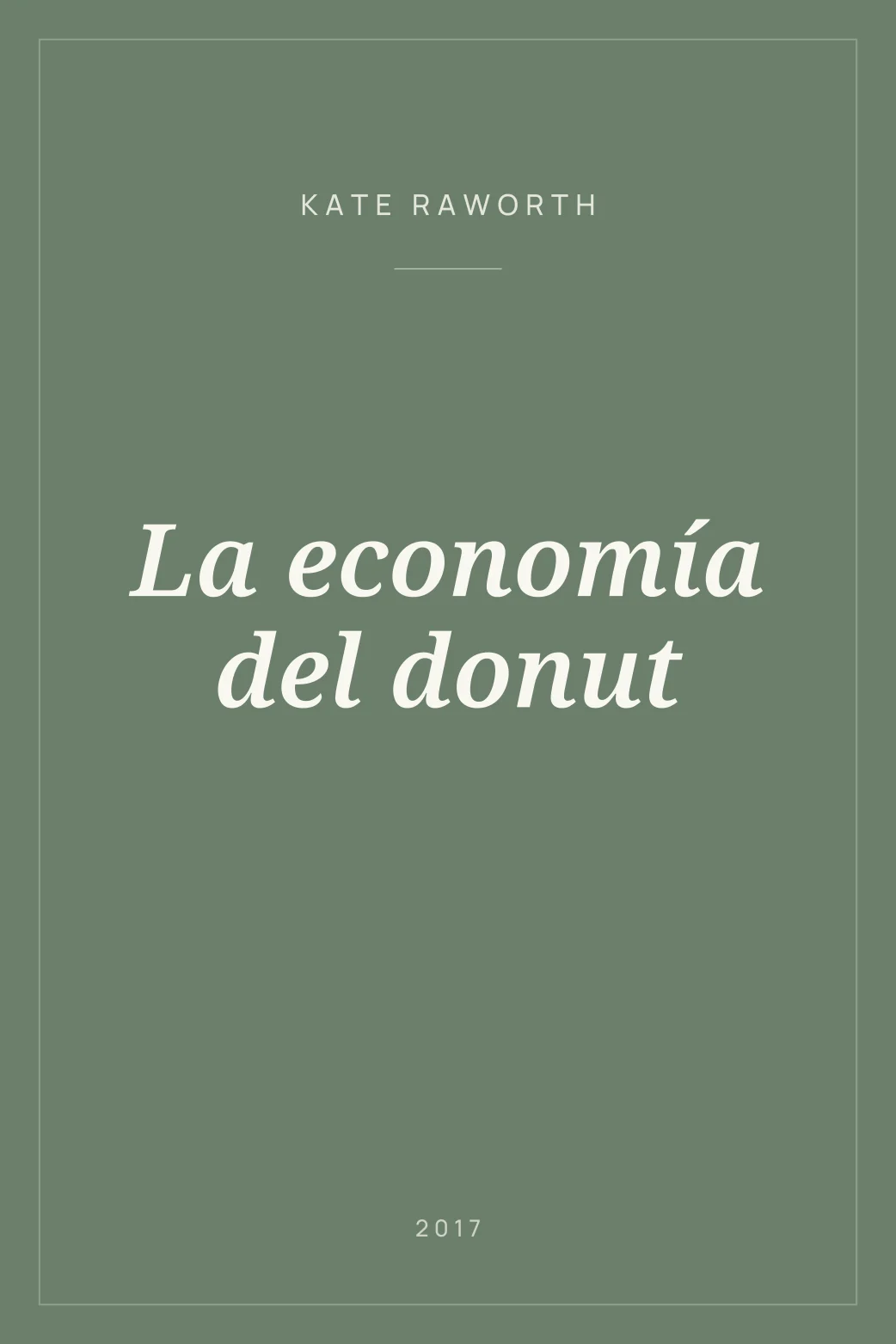 Portada de La economía del donut