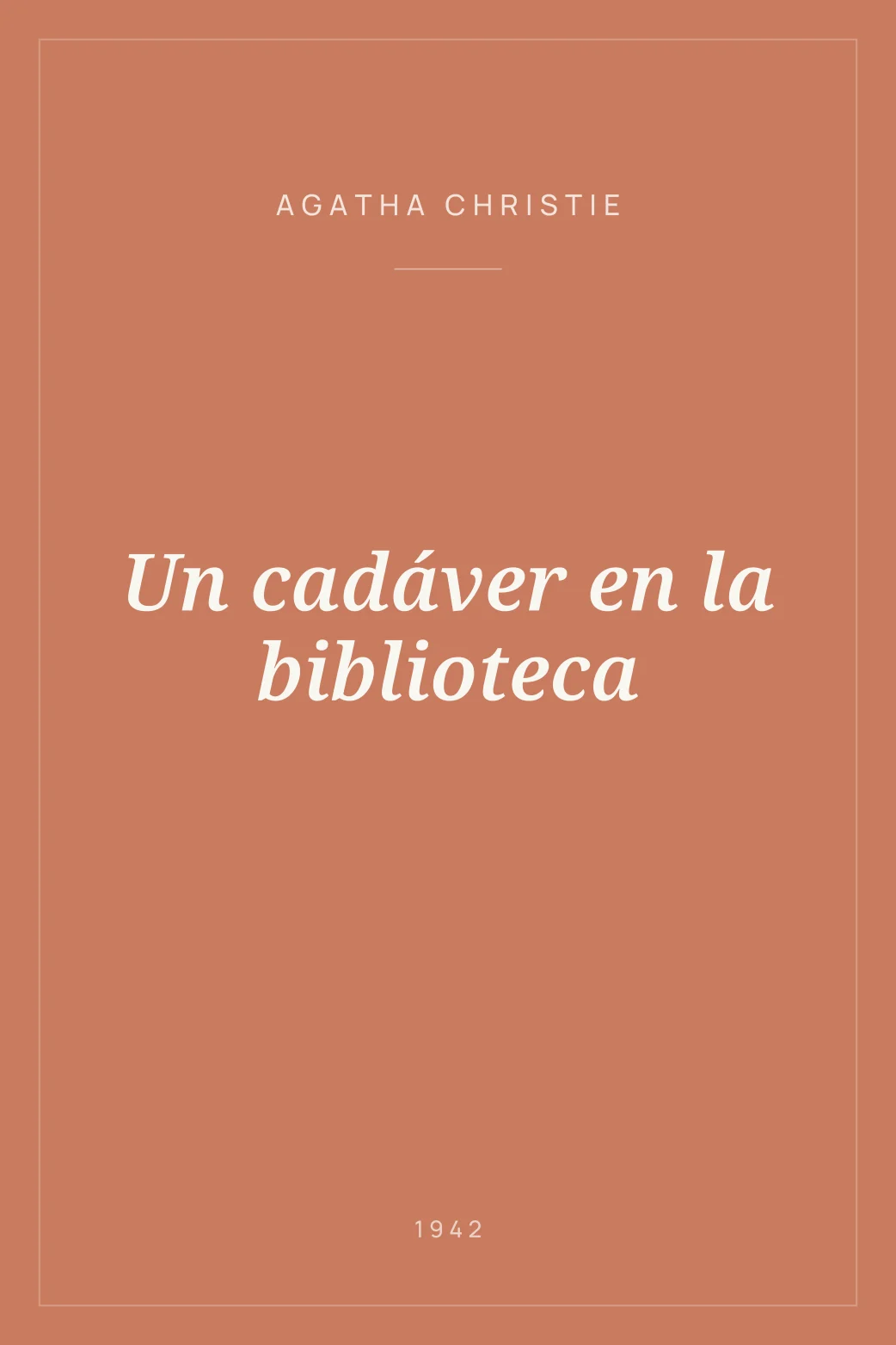 Portada de Un cadáver en la biblioteca