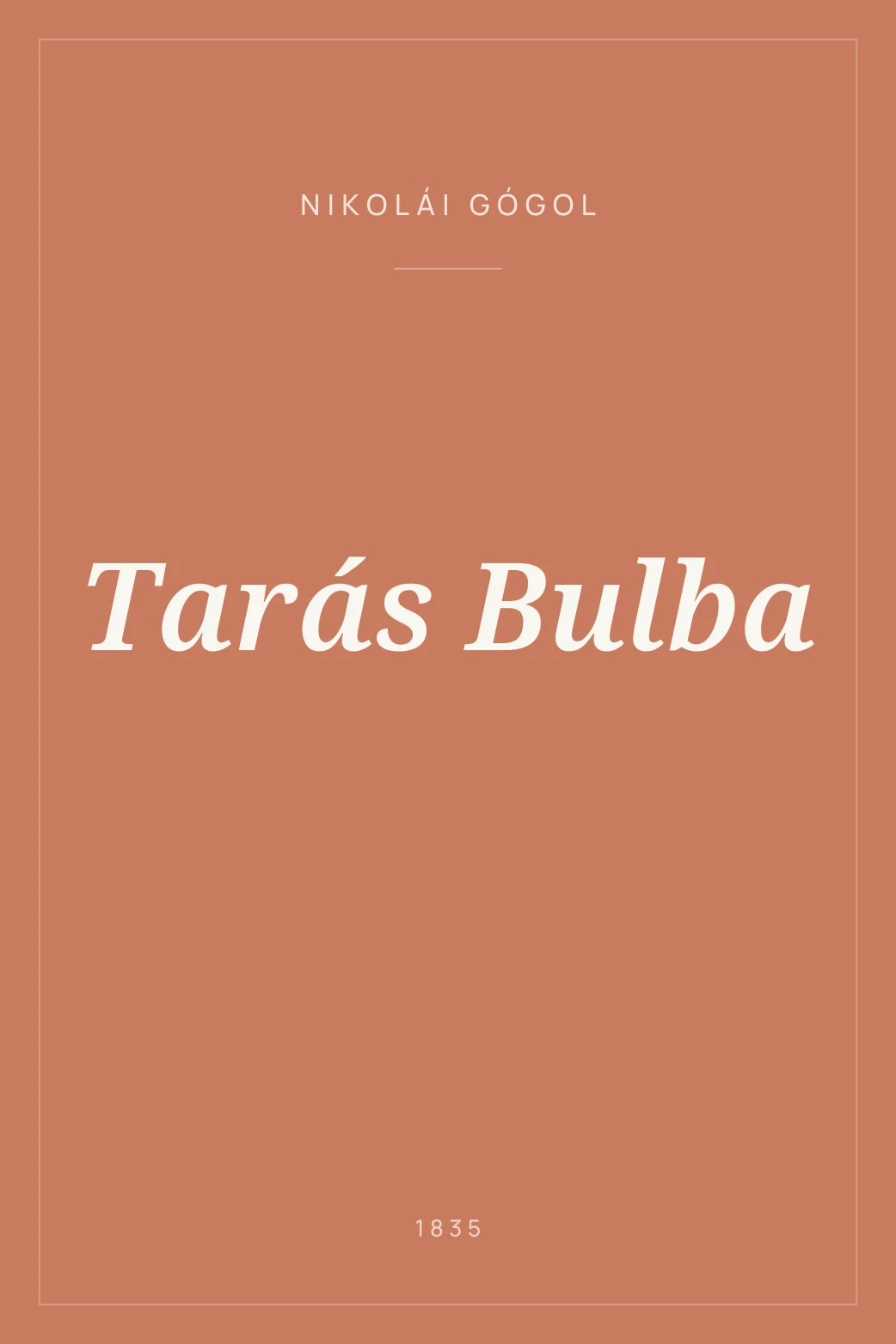 Portada de Tarás Bulba