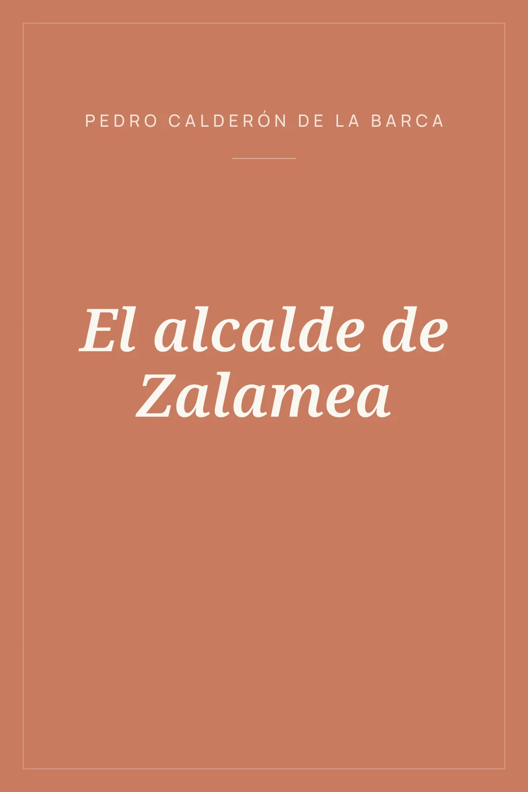 Portada de El alcalde de Zalamea