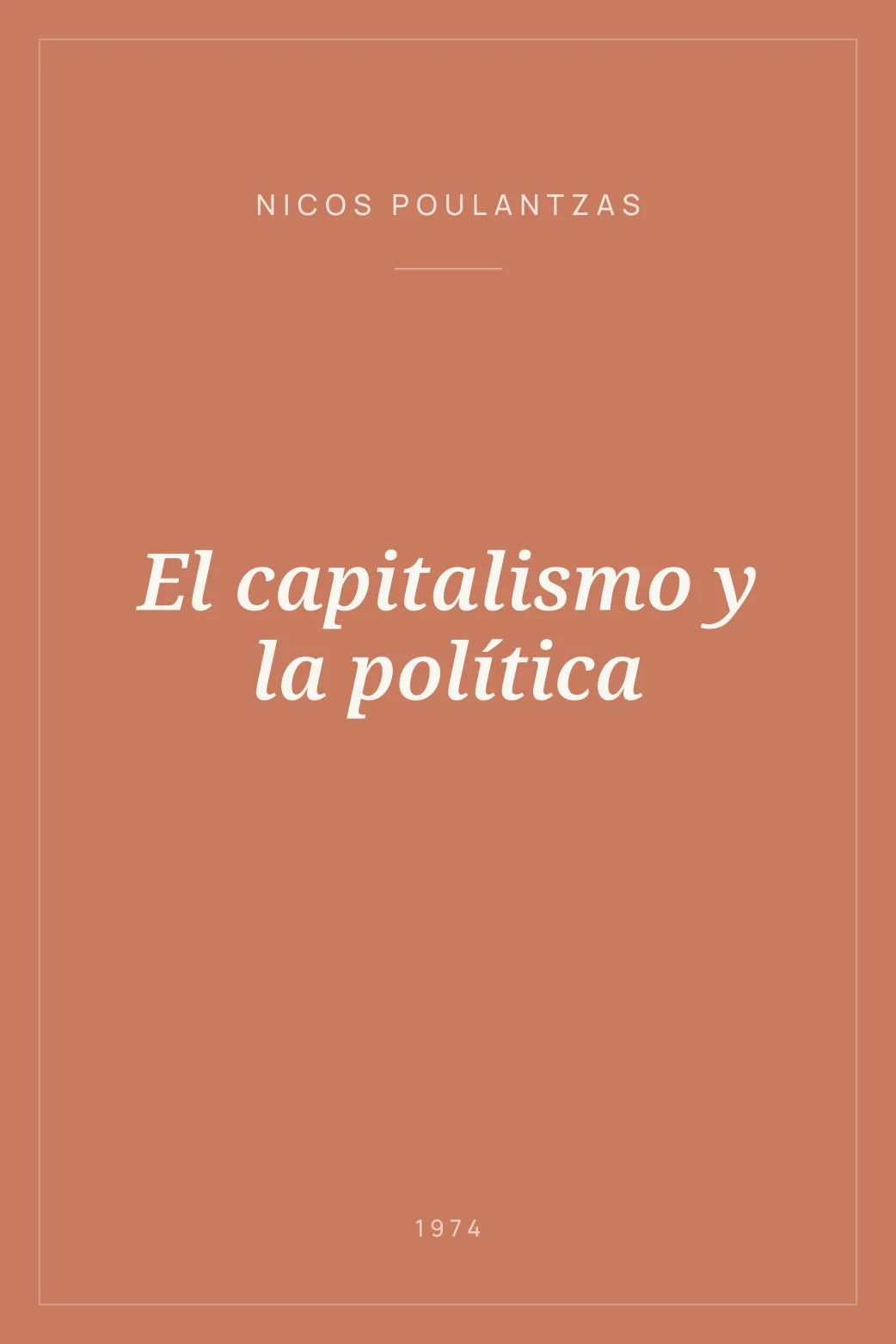 Portada de El capitalismo y la política