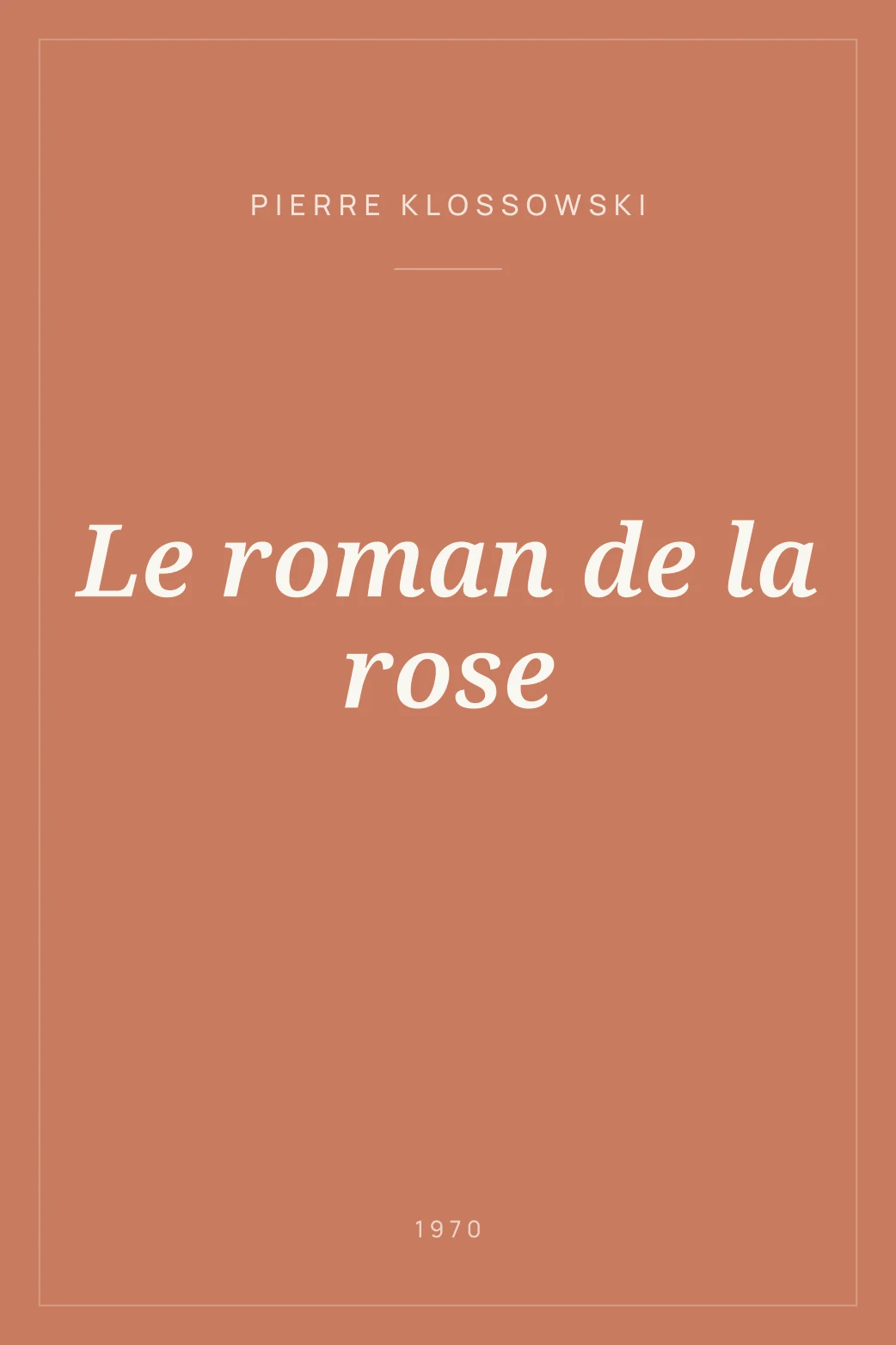 Portada de Le roman de la rose