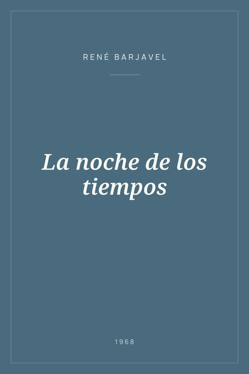 Portada de La noche de los tiempos