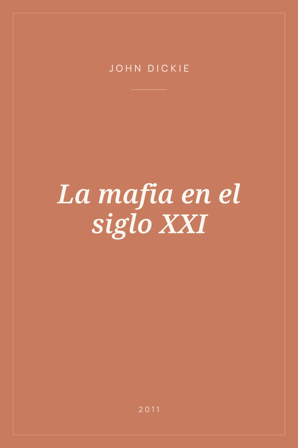 Portada de La mafia en el siglo XXI
