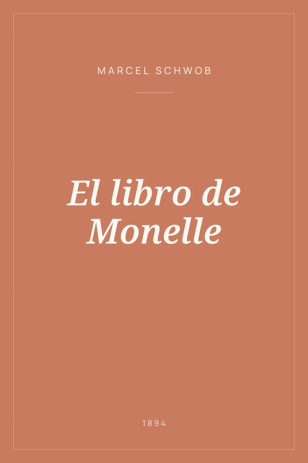 Portada de El libro de Monelle