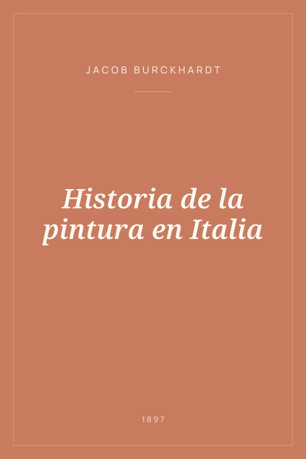 Portada de Historia de la pintura en Italia