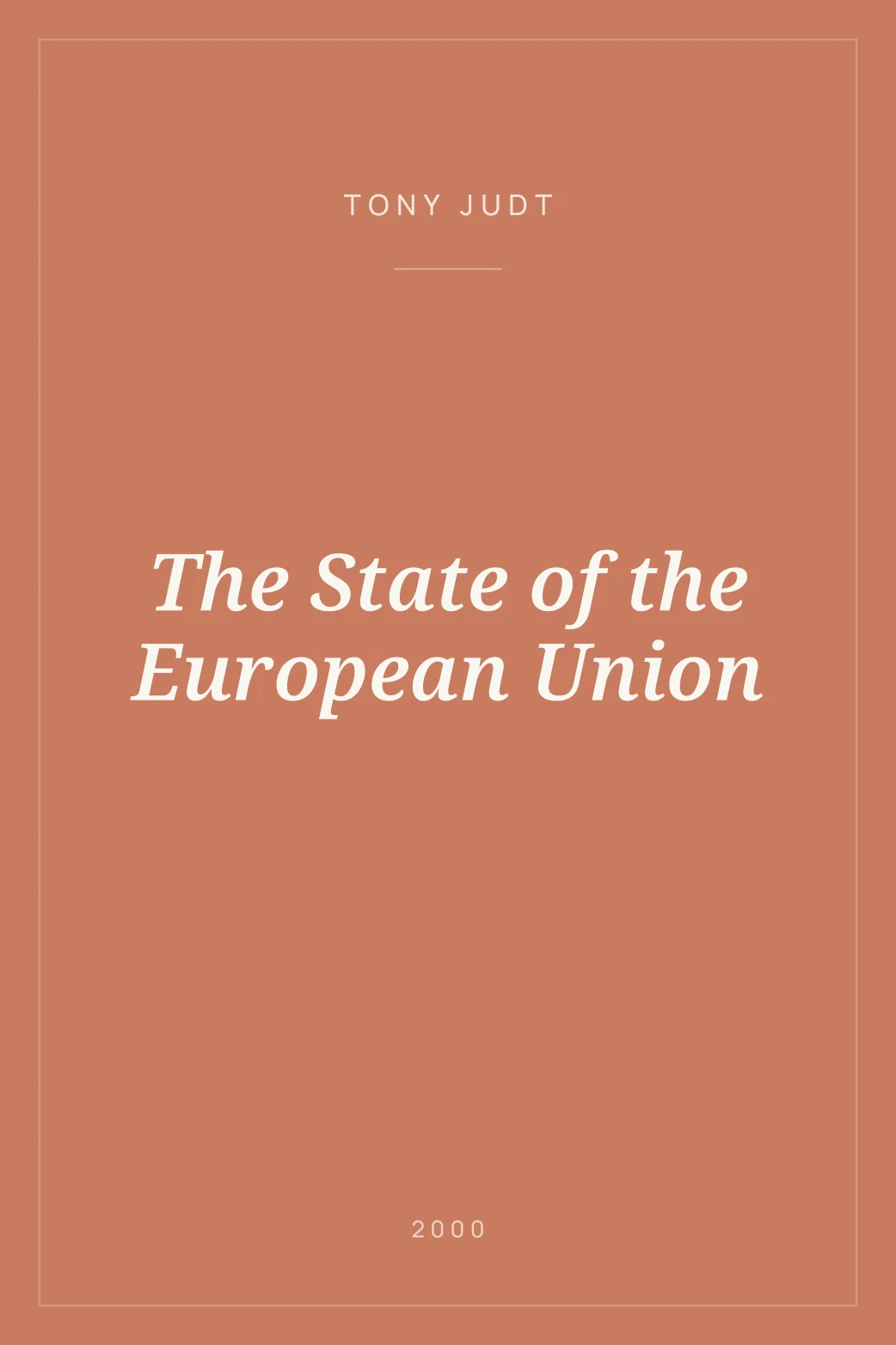 Portada de The State of the European Union