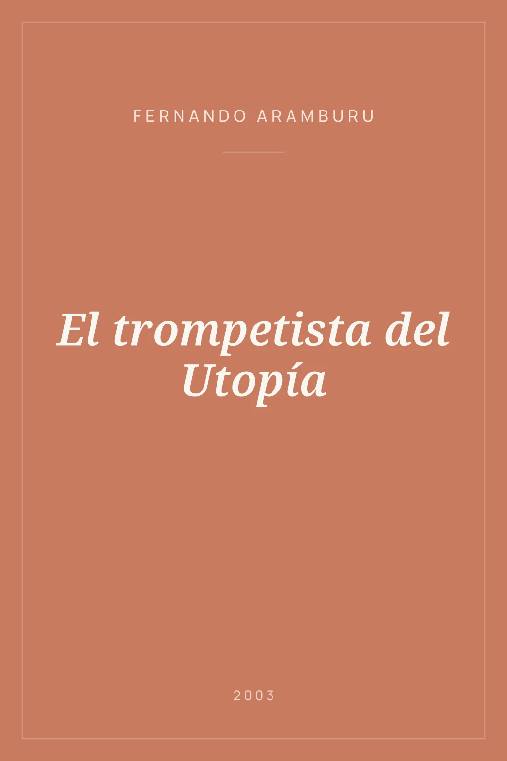 Portada de El trompetista del Utopía