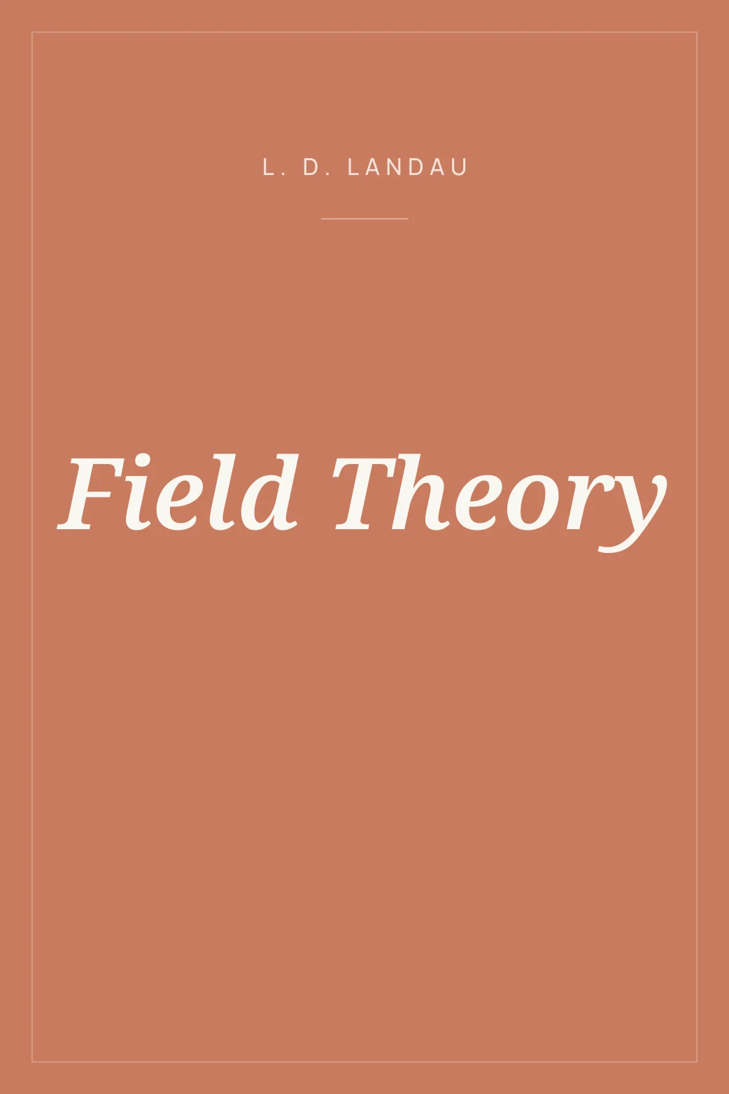 Portada de Field Theory