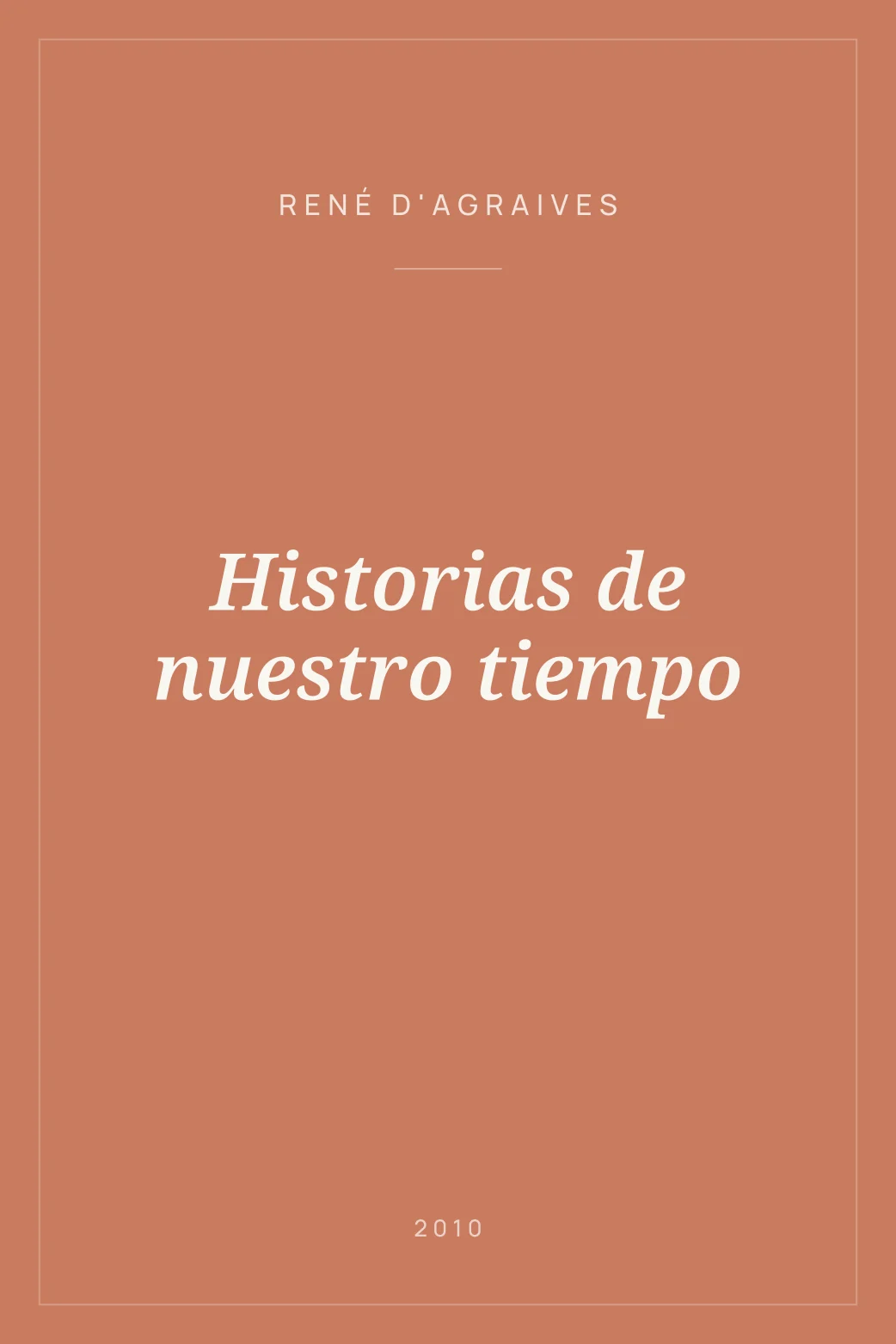 Portada de Historias de nuestro tiempo