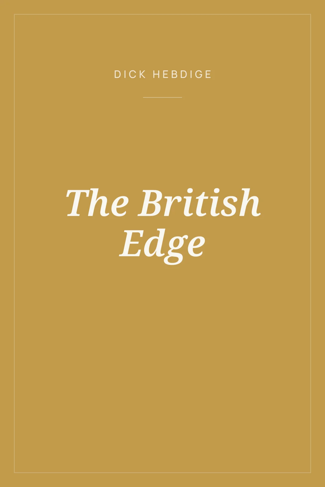 Portada de The British Edge