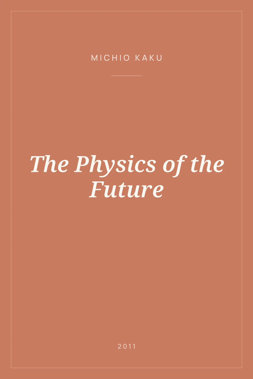 Portada de The Physics of the Future
