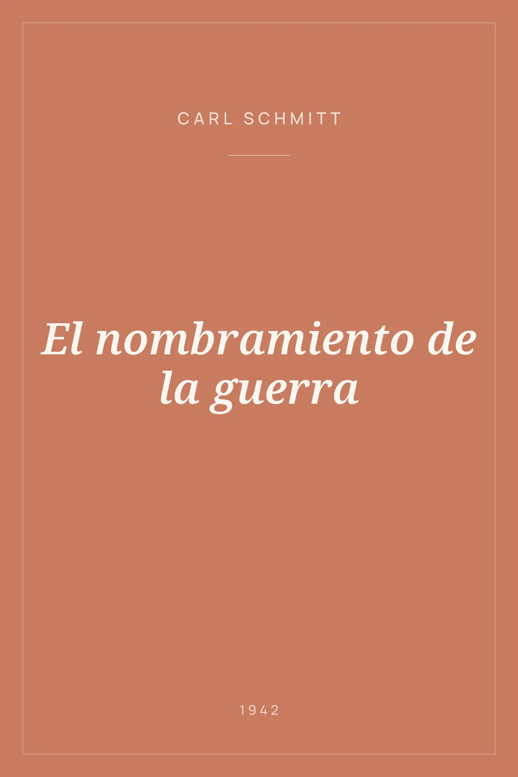 Portada de El nombramiento de la guerra