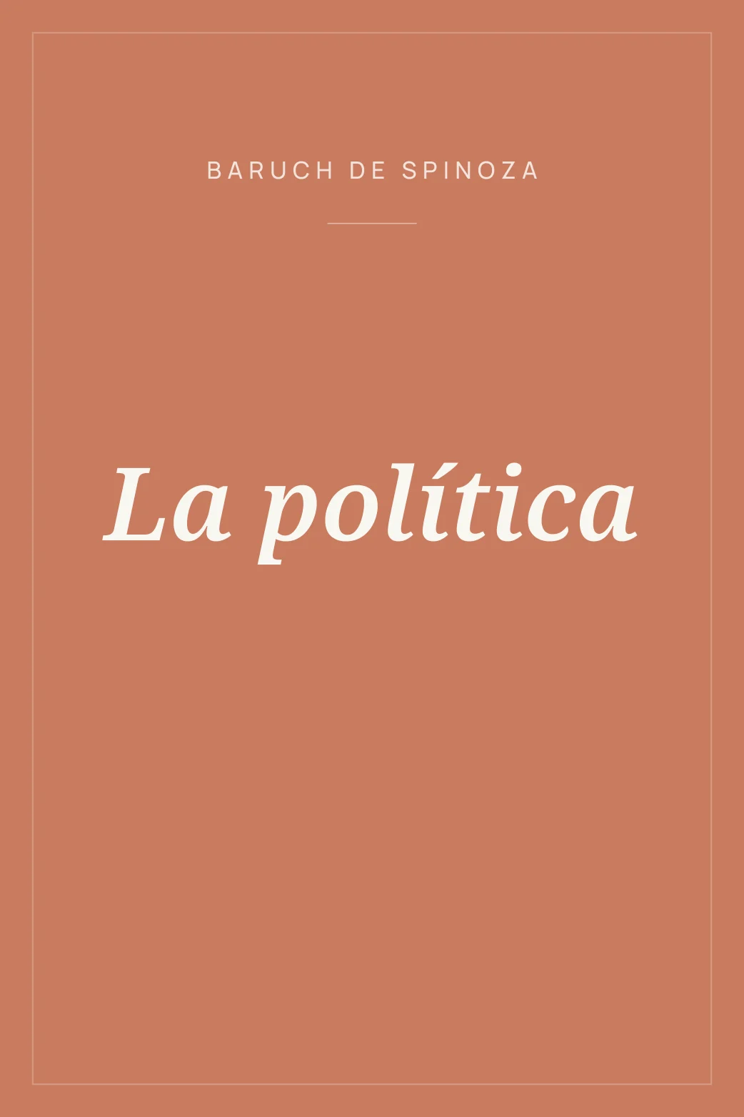 Portada de La política