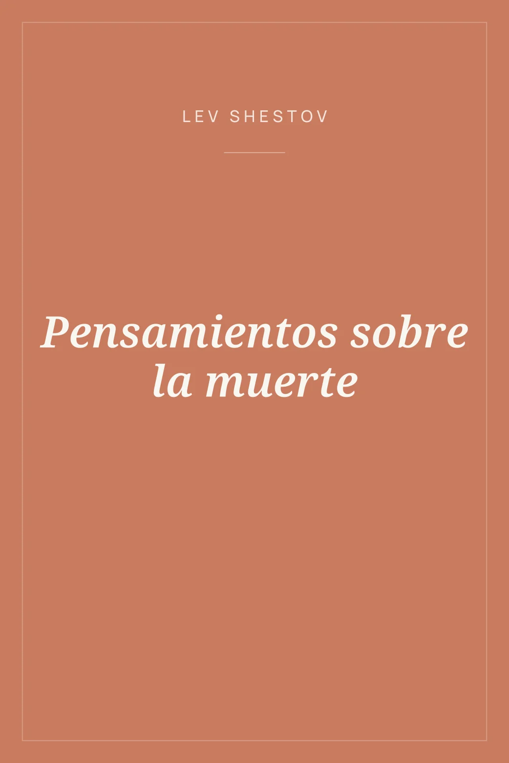 Portada de Pensamientos sobre la muerte