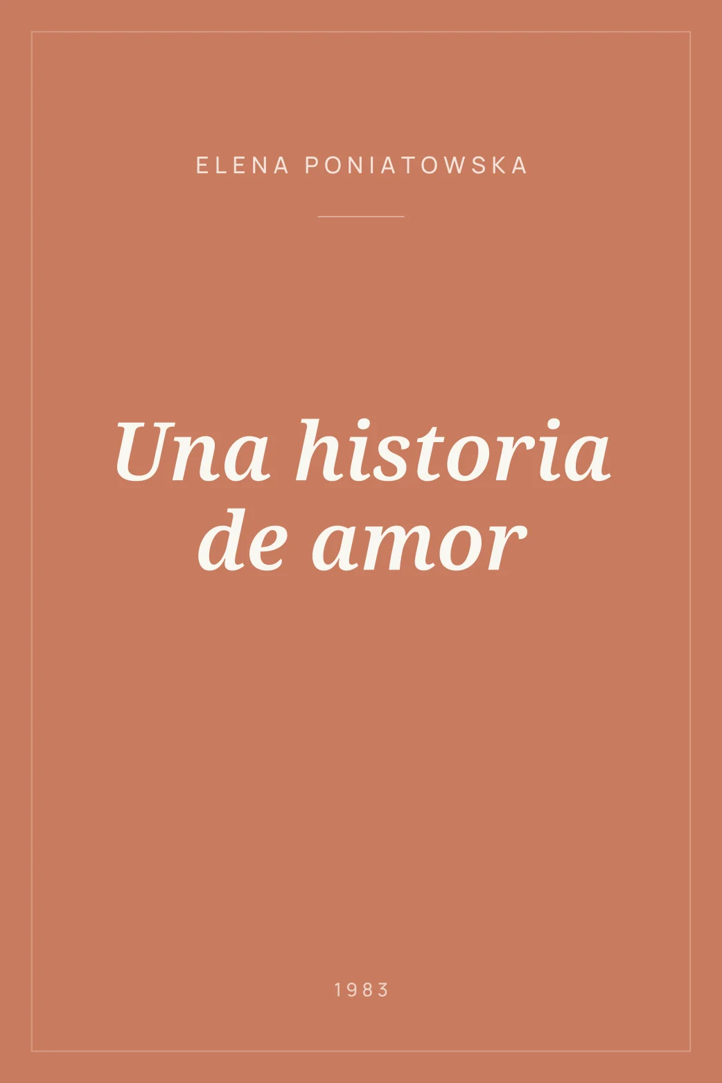 Portada de Una historia de amor