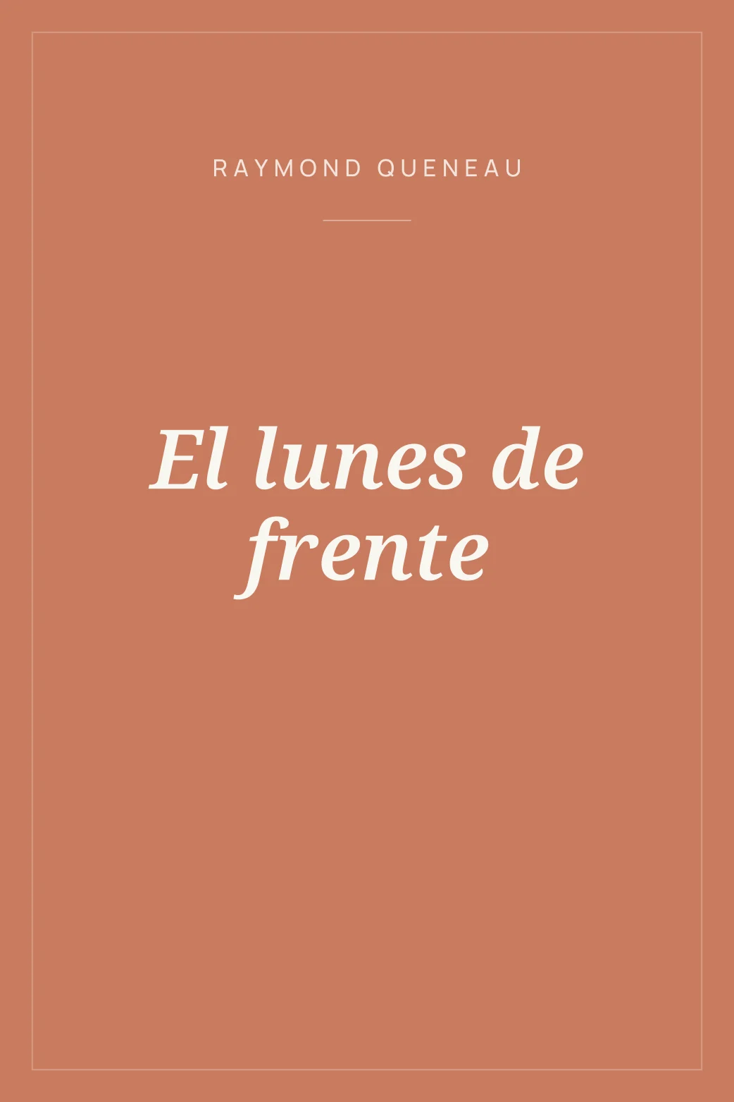 Portada de El lunes de frente