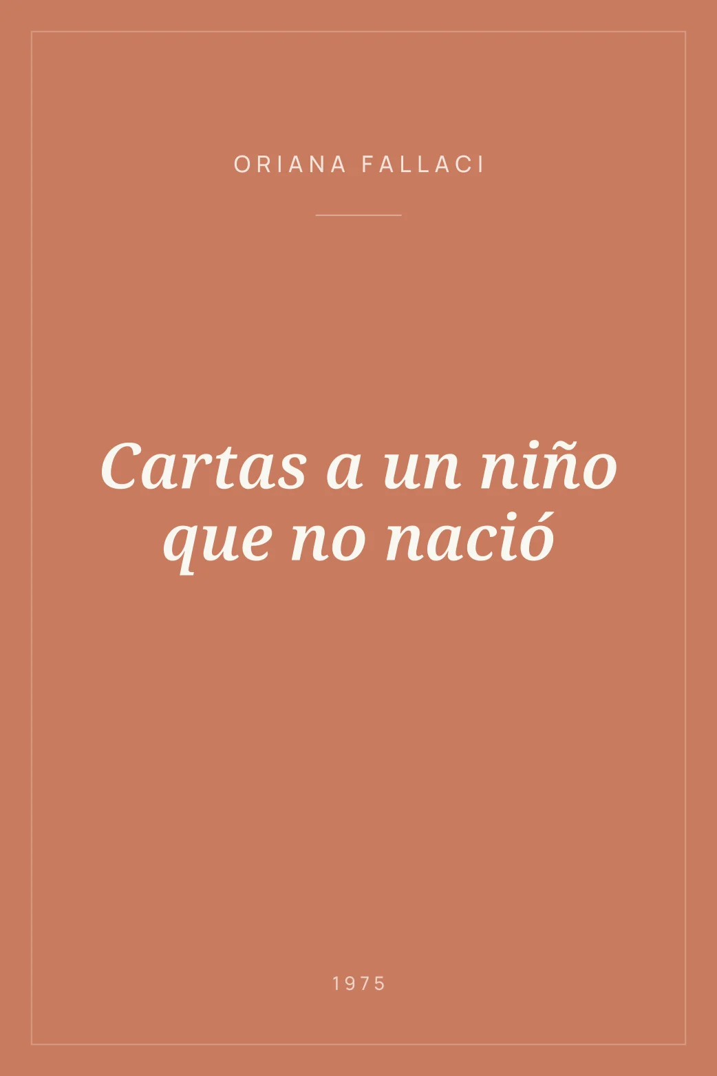 Portada de Cartas a un niño que no nació