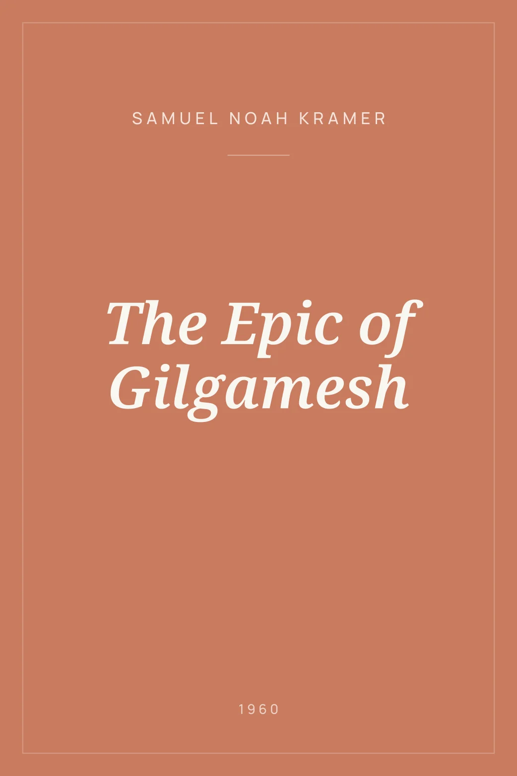 Portada de The Epic of Gilgamesh