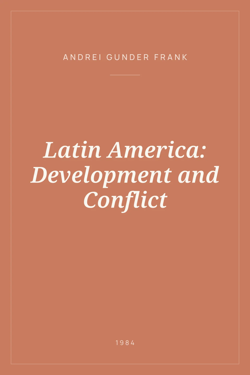 Portada de Latin America: Development and Conflict