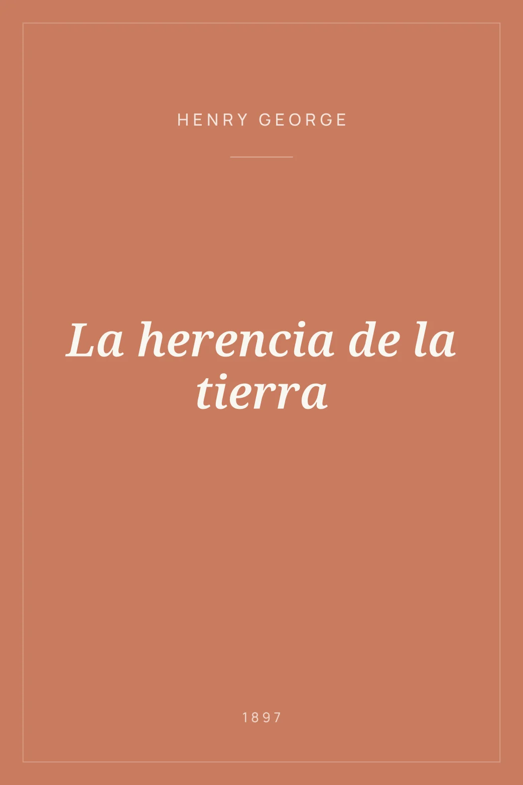 Portada de La herencia de la tierra