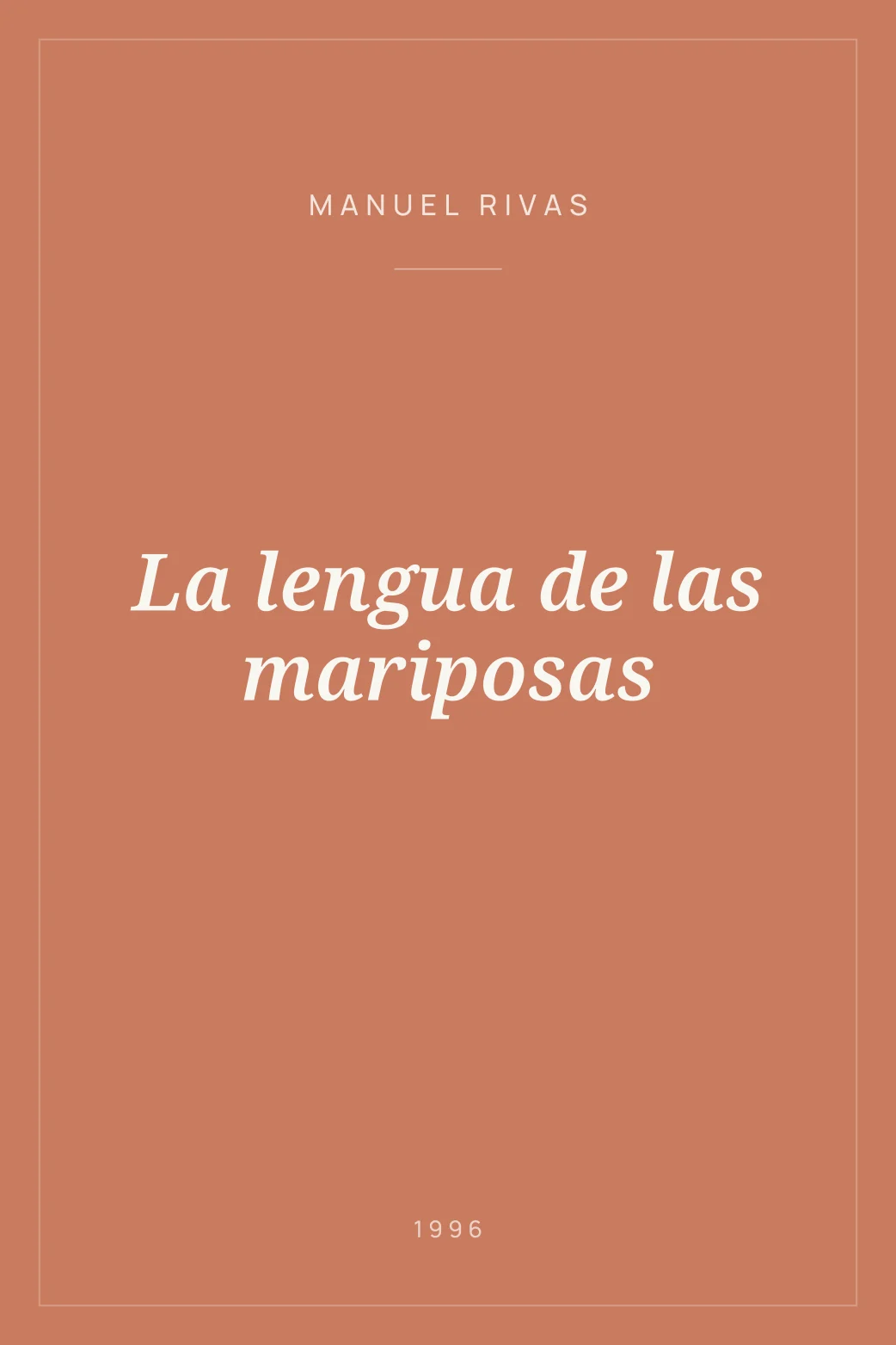 Portada de La lengua de las mariposas