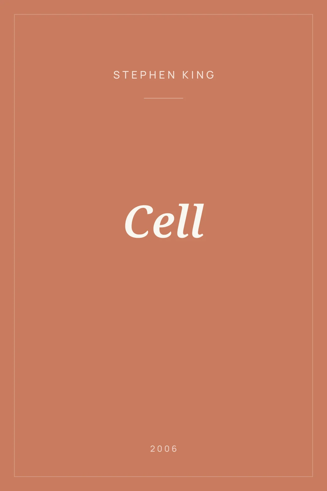 Portada de Cell