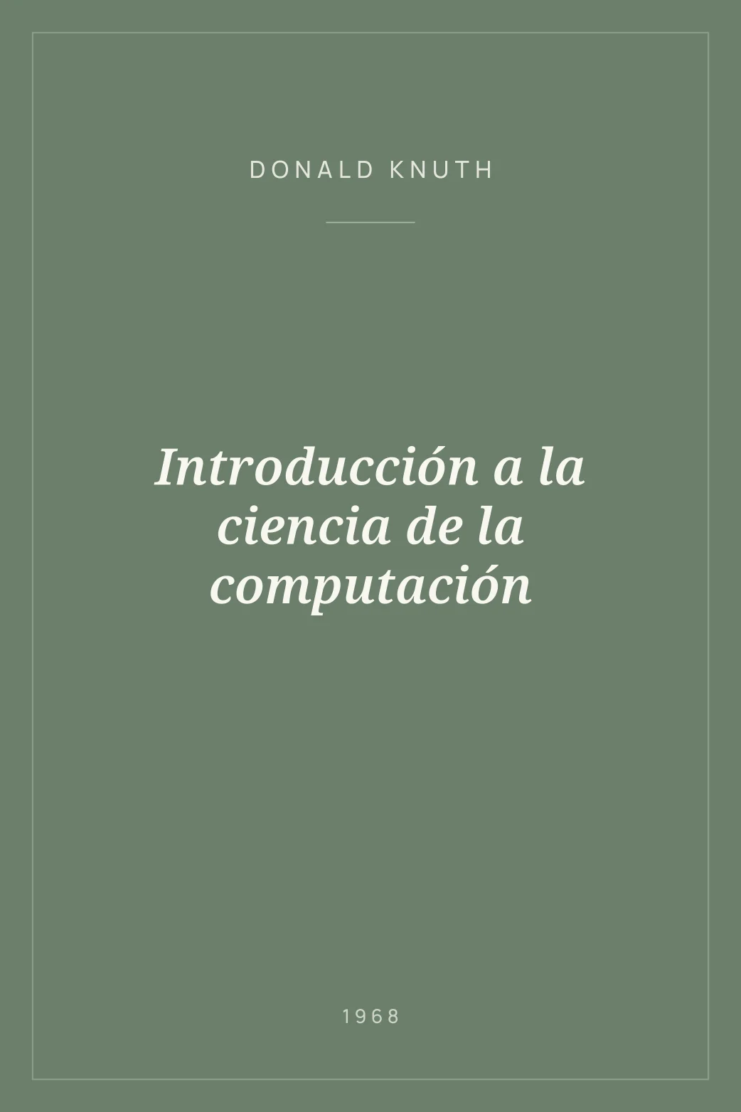 Portada de Introducción a la ciencia de la computación