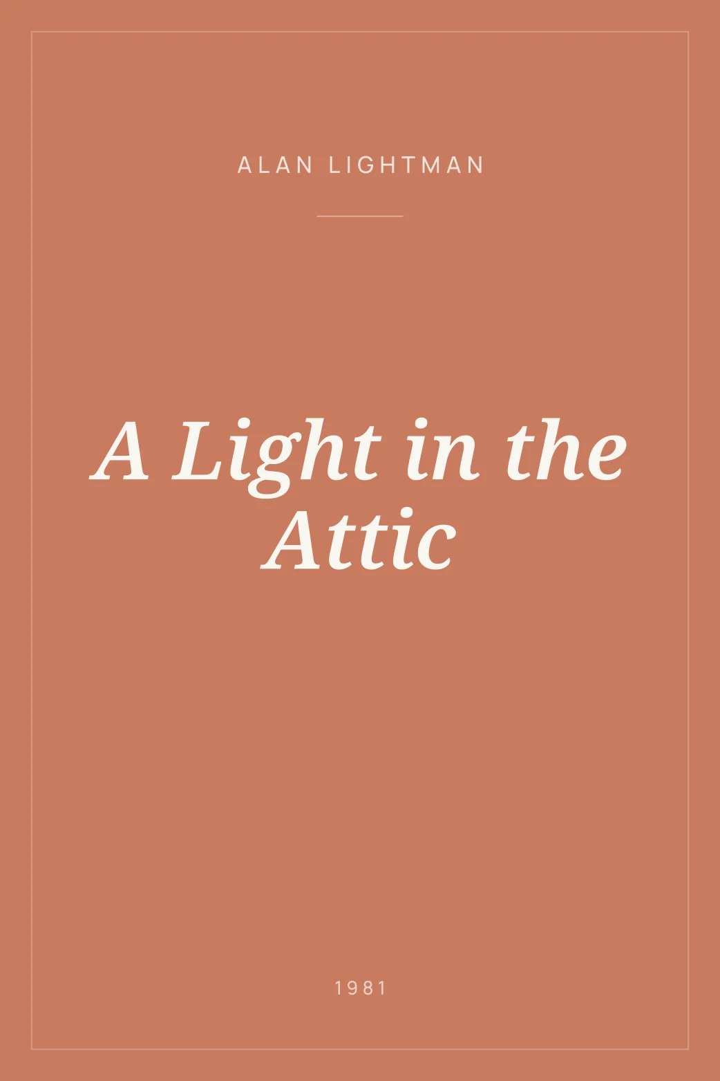 Portada de A Light in the Attic