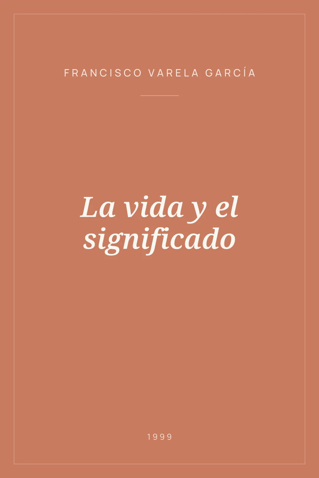 Portada de La vida y el significado