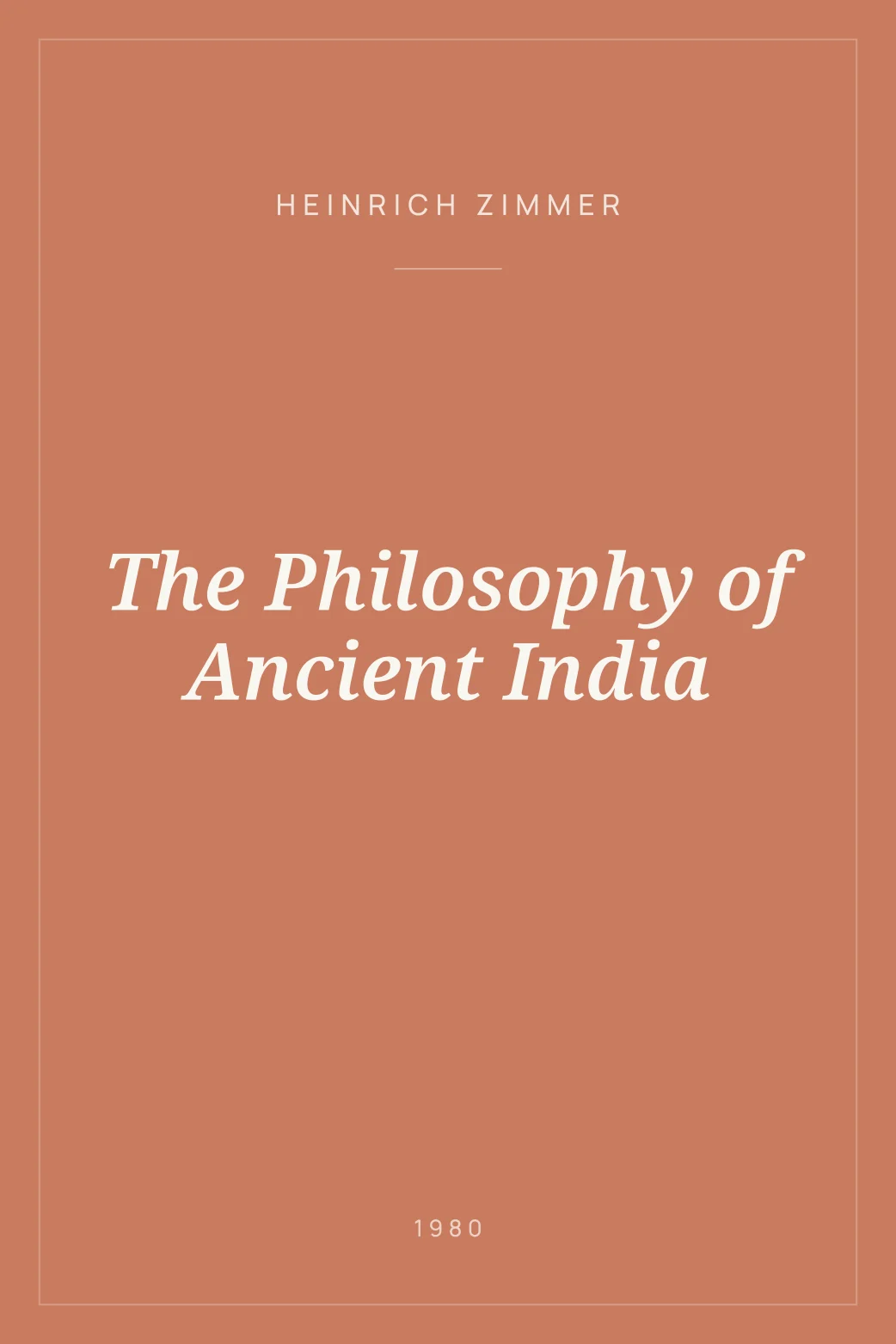 Portada de The Philosophy of Ancient India