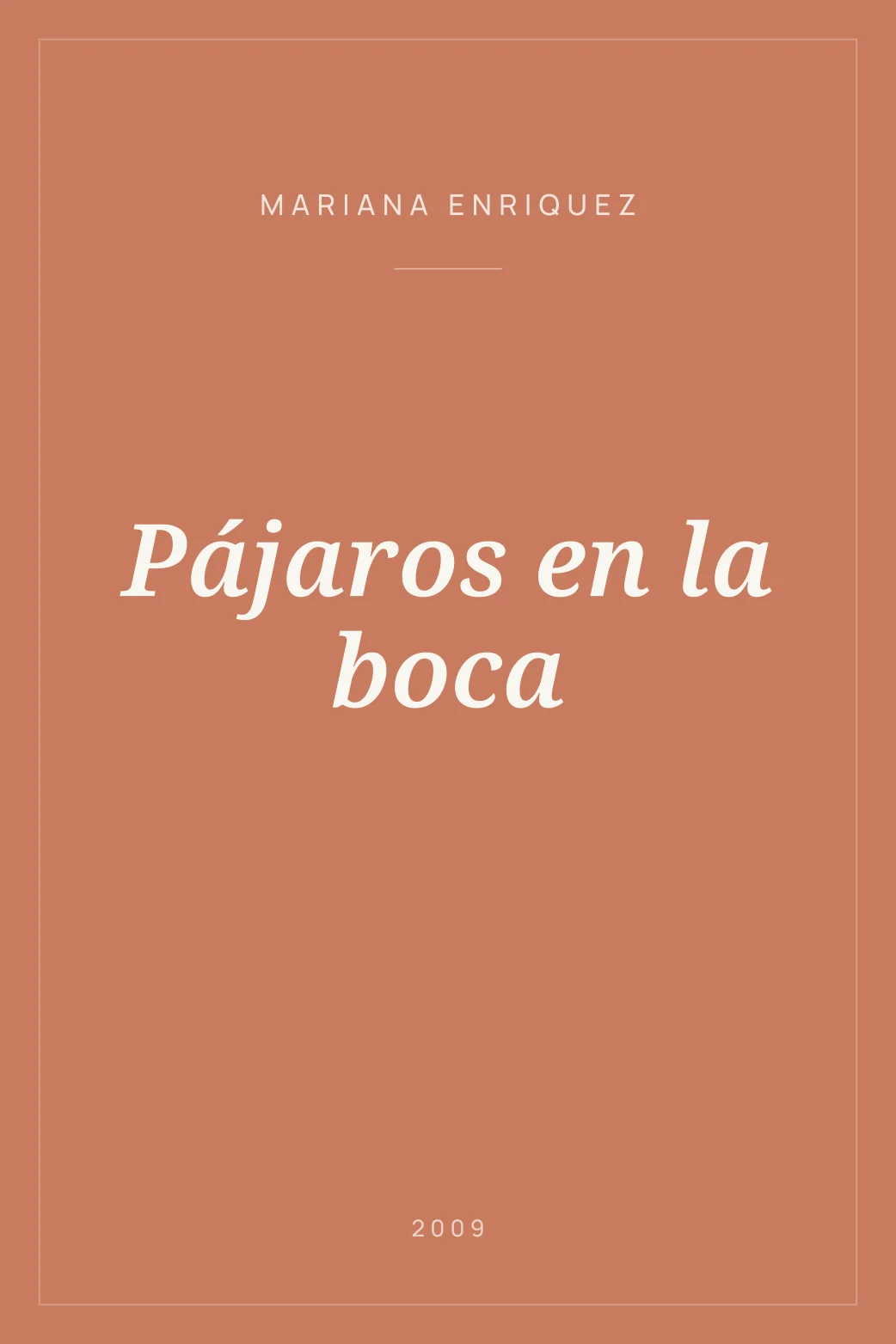 Portada de Pájaros en la boca