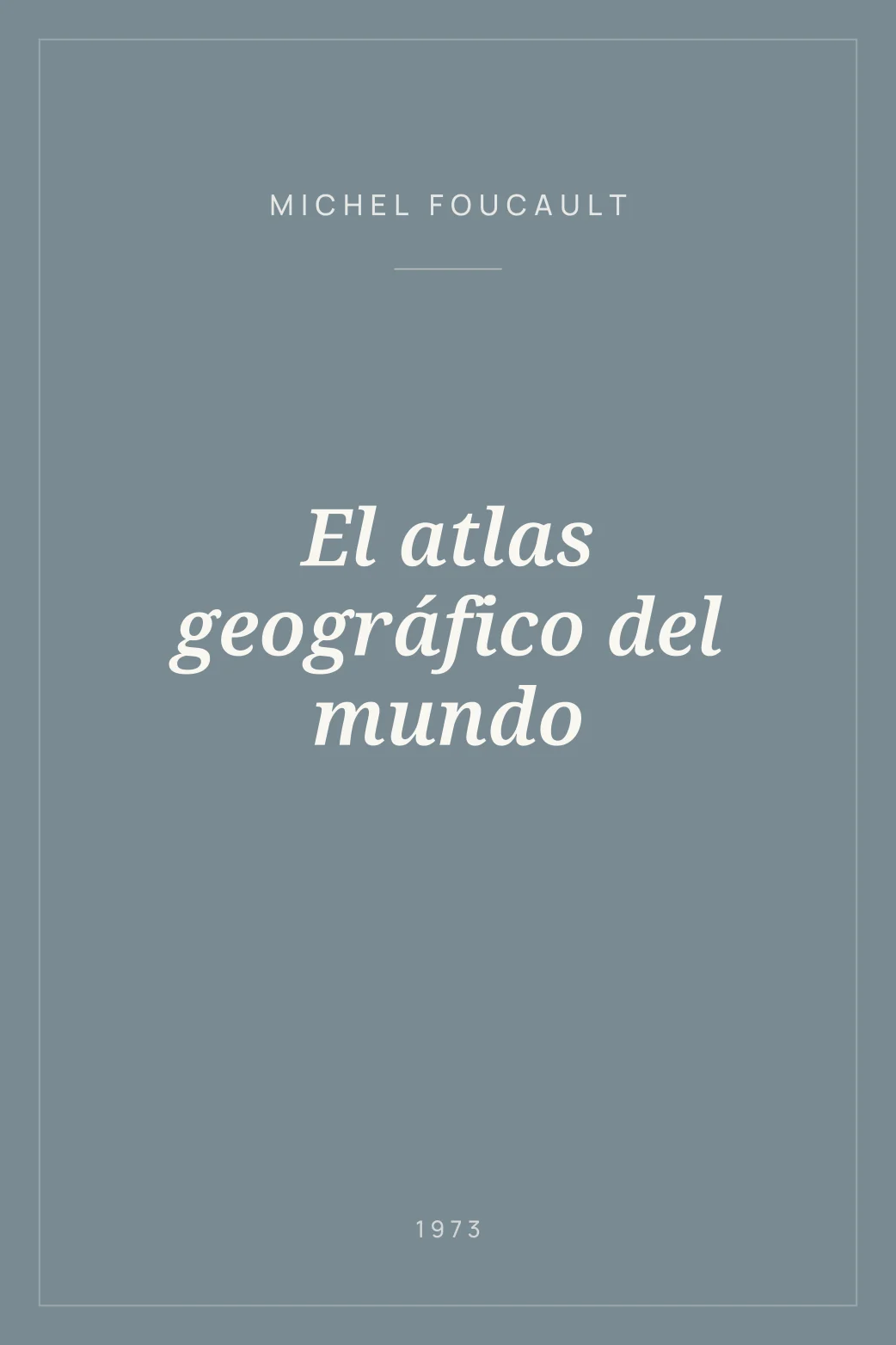 Portada de El atlas geográfico del mundo