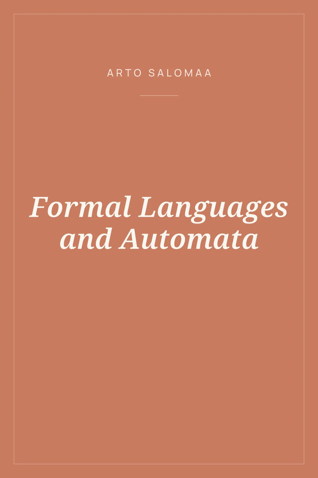 Portada de Formal Languages and Automata