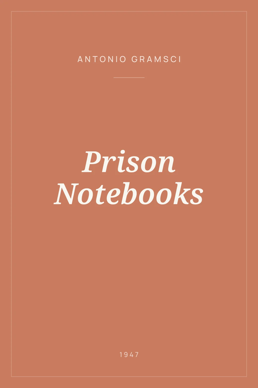Portada de Prison Notebooks