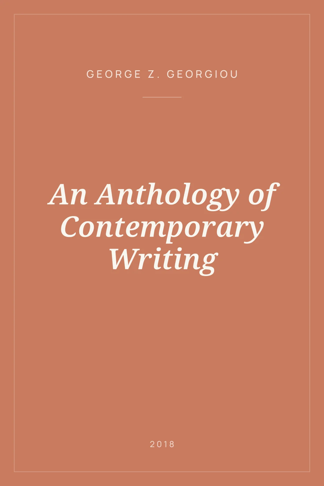 Portada de An Anthology of Contemporary Writing