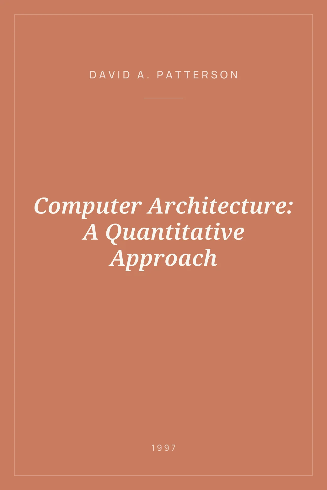 Portada de Computer Architecture: A Quantitative Approach