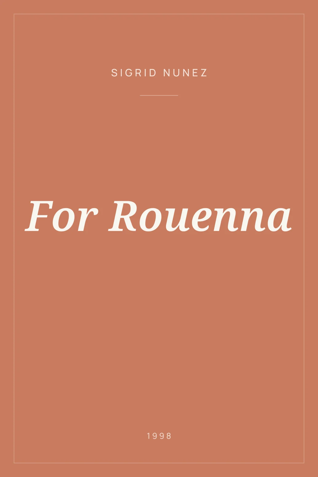Portada de For Rouenna