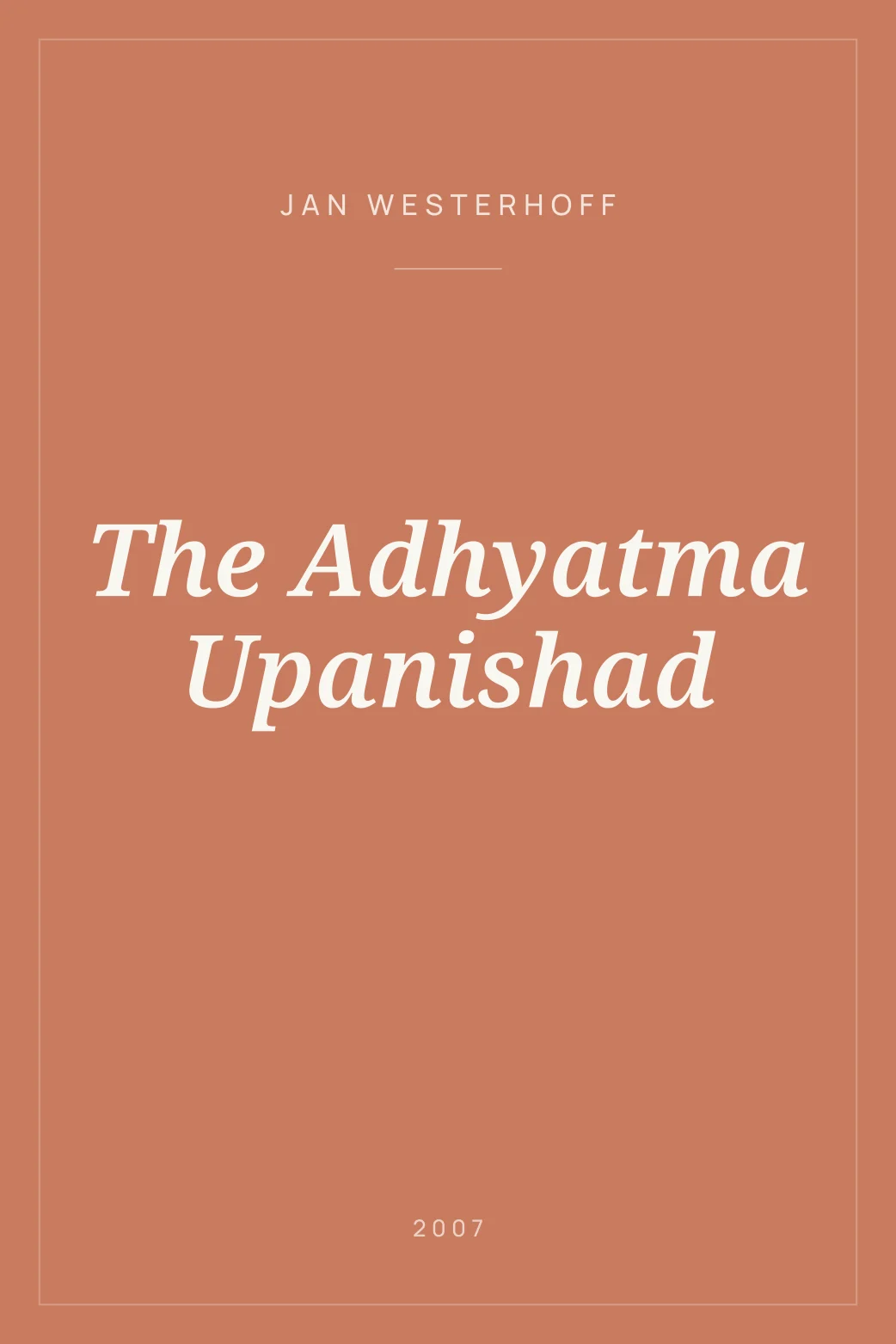 Portada de The Adhyatma Upanishad