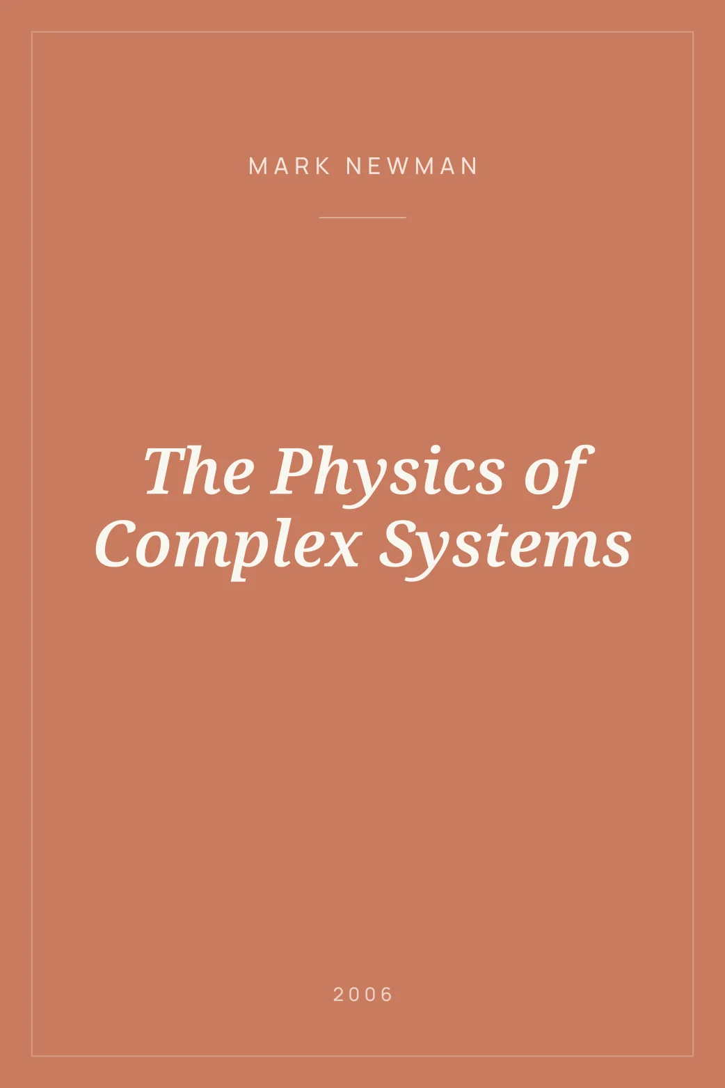 Portada de The Physics of Complex Systems