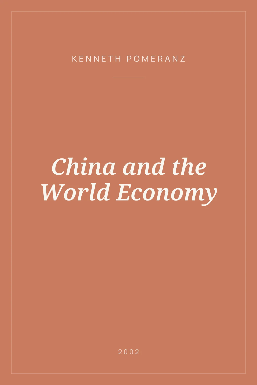 Portada de China and the World Economy
